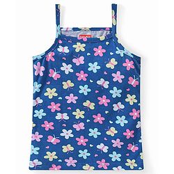 Babyhug 100% Cotton Sleeveless Slips Hearts Floral & Bunny Print Pack of 3 - Multicolour