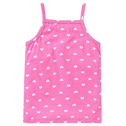 Babyhug 100% Cotton Sleeveless Slips Hearts Floral & Bunny Print Pack of 3 - Multicolour