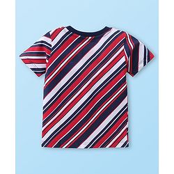 Babyhug Marvel Cotton Knit Half Sleeves T-shirt With Spiderman Graphics Pack of 3 - Red & Navy Blue