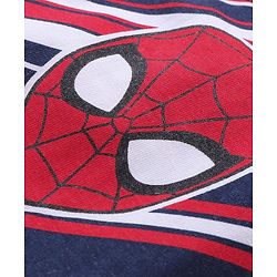 Babyhug Marvel Cotton Knit Half Sleeves T-shirt With Spiderman Graphics Pack of 3 - Red & Navy Blue
