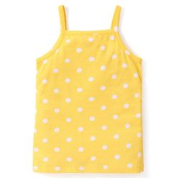 Babyhug 100% Cotton Knit Sleeveless Slip with Floral and Polka Dots Print Pack of 3 - Multicolor