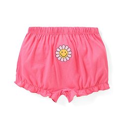 Babyhug 100% Cotton Knit Bloomers with Polka Dots & Floral Print  Pack of 3 - Multicolour