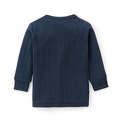 Babyhug Full Sleeves Front Open Solid Colour Thermal Vests Pack of 2 - Red & Navy