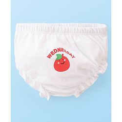 Babyhug 100% Cotton Knit Bloomers with Fruits Print Pack of 7 - Multicolor