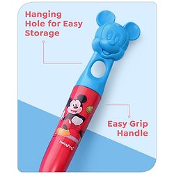 Babyhug Disney Bottle Cleaning Brush with Mickey Mouse Print - Red
