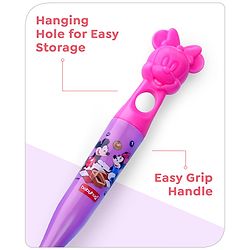 Babyhug Disney Bottle Cleaning Brush with Mickey Mouse Print - Red