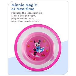 Babyhug Diseny Mickey Designed Suction Bowl with Spoon  Light Blue - 300 ml