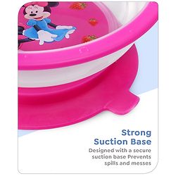 Babyhug Diseny Mickey Designed Suction Bowl with Spoon  Light Blue - 300 ml