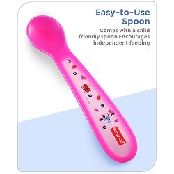 Babyhug Diseny Mickey Designed Suction Bowl with Spoon  Light Blue - 300 ml