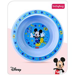 Babyhug Disney Mickey Print Round Bowl Blue -  180 ml