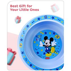 Babyhug Disney Mickey Print Round Bowl Blue -  180 ml