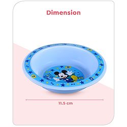 Babyhug Disney Mickey Print Round Bowl Blue -  180 ml