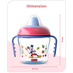 Babyhug Hard Spout Baby Sipper Cup with Anti-Spill Design, Pink & Purple-150 ml | BPA Free | Twin Handle | Lightweight