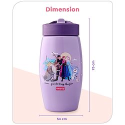 Babyhug Disney Spout Sipper with Frozen Print Purple - 420 ml