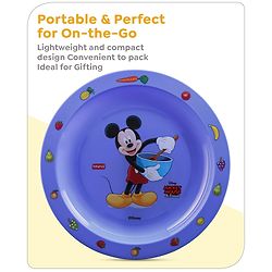 Babyhug Disney Feeding Set with Mickey Mouse & Friends Print - Blue