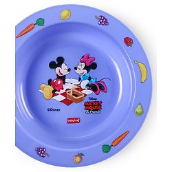 Babyhug Disney Feeding Set with Mickey Mouse & Friends Print - Blue
