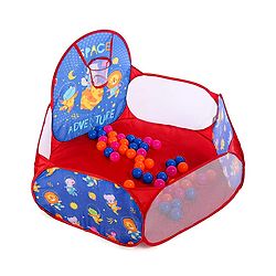 Babyhug Jump & Joy Jungle Animal Activity Ball Pool  Set With 50 Colourful Balls for Kids|Ball Pit for Kids 2+ Years |Birthday Gift for Kids|BIS Certified