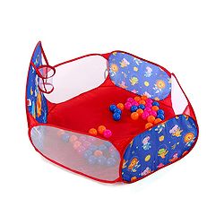 Babyhug Jump & Joy Jungle Animal Activity Ball Pool  Set With 50 Colourful Balls for Kids|Ball Pit for Kids 2+ Years |Birthday Gift for Kids|BIS Certified
