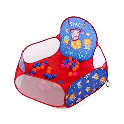 Babyhug Jump & Joy Jungle Animal Activity Ball Pool  Set With 50 Colourful Balls for Kids|Ball Pit for Kids 2+ Years |Birthday Gift for Kids|BIS Certified