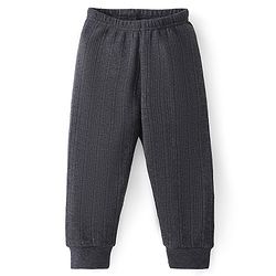 Babyhug Cotton Full Length Thermal Leggings Solid - Grey
