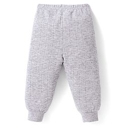 Babyhug Full Length Thermal Legging Solid Colour - Light Grey
