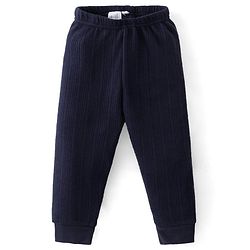 Babyhug Full Length Thermal Bottom Solid Colour -Navy Blue