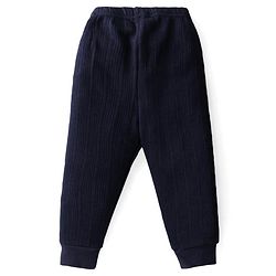 Babyhug Full Length Thermal Bottom Solid Colour -Navy Blue