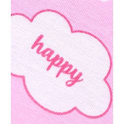 Babyhug Cotton Knit Half Sleeves Capri Night Suit With Floral Print - Pink