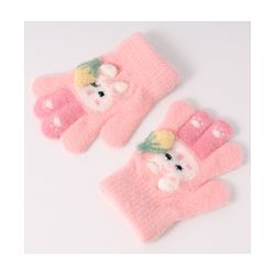 Babyhug Woollen Gloves with Bunny Print - Blue
