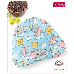Babyhug Cloud Shaped Head Shaping Rai ( Mustard Seed ) Pillow Cloud Print- Pink