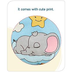 Babyhug Cloud Shaped Head Shaping Rai ( Mustard Seed ) Pillow Cloud Print- Pink
