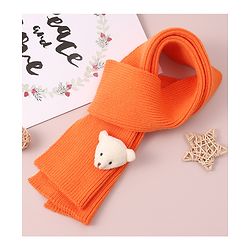 Babyhug Woollen Cap & Muffler Set with Bear Applique - Maroon