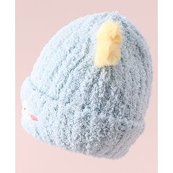 Babyhug Woolen Cap with Applique - White