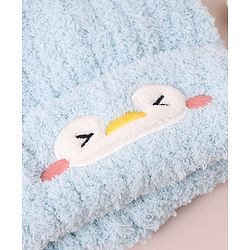 Babyhug Woolen Cap with Applique - White