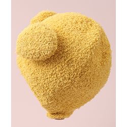 Babyhug Woollen Cap with Applique - Yellow
