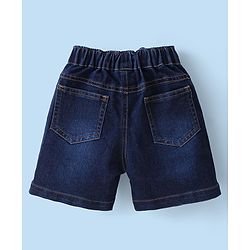 Babyhug Cotton Knit Half Sleeves Number Printed T-Shirt & Denim Shorts Set - Multicolor