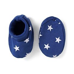 Babyhug 100% Cotton Mittens & Booties Set Star Print - Navy Blue