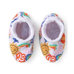 Babyhug 100% Cotton Cap Mittens & Booties Set Text Print Multicolour - Diameter  11.5 cm