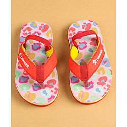 Cute Walk by Babyhug Slip On Flip Flops with Back Strap Closure - Red