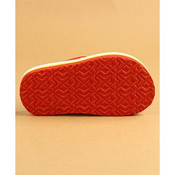Cute Walk by Babyhug Slip On Flip Flops with Back Strap Closure - Red