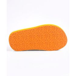 Cute Walk by Babyhug Flip Flops with Back Strap Closure - Red Orange & Blue