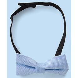 Babyhug Cotton Woven Full Sleeves Solid Party Wear Shirt & Trouser Set with Suspender & Bow - Sky Blue