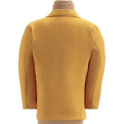 Babyhug  Full Sleeves Solid Colour Party Wear Premium Linen Blazer with Printed T-Shirt- Yellow