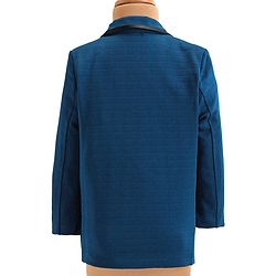 Babyhug Woven Full Sleeves Tree Printed 3 Piece Party Suit - Blue