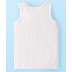 Babyhug Full Sleeves Solid Thermal Vests & Pant Set of 3 - Off White