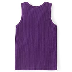 Babyhug Full Sleeves Solid Thermal Vests & Pant Set - Purple