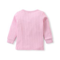 Babyhug Solid Colour Full Sleeves Thermal Vest with Pullover & Pant Pack of 3 - Pink
