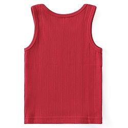 Babyhug Full Sleeves Solid Color Thermal Wear Pullover Vest & Pant Set - Red