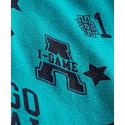 Babyhug Cotton Knit Full Length Lounge Pant with Text Print - Green