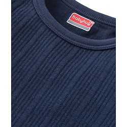 Babyhug Full Sleeves Solid Color Pull Over Thermal Vests Pack of 2 - Red & Navy Blue